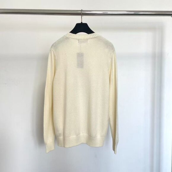 Polo Ralph Lauren Western Cowboy Bear Beige Women's Sweater - Picture 3 of 7